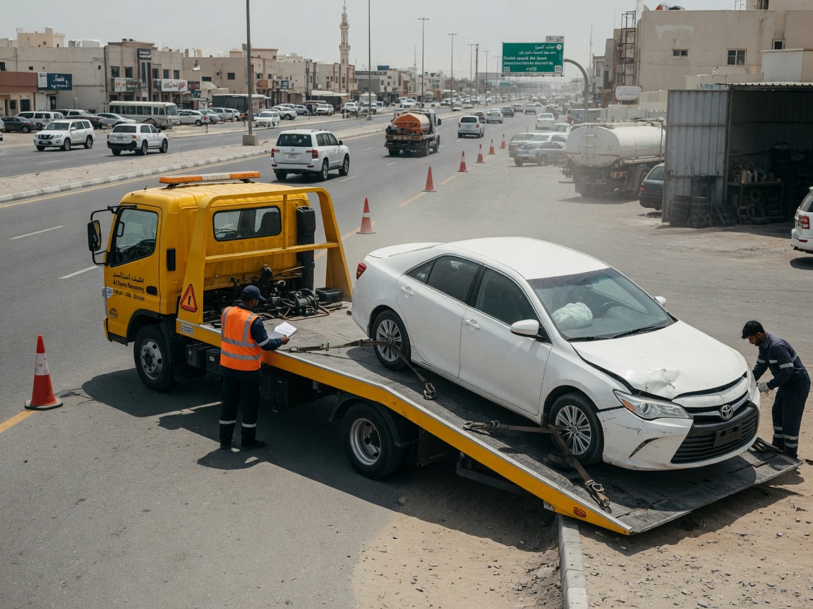 Auto Recovery & Towing Service in Al Mwaihat 2